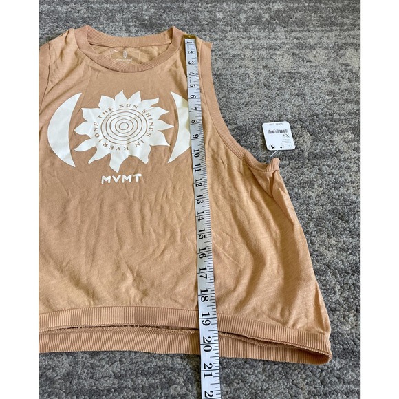 FP Movement Womens XS Tank Orange Crop Sunshine Activewear Lightweight NWT N4 - Picture 9 of 9